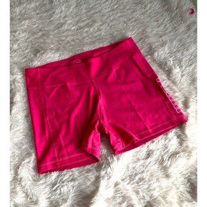 Women’s active Shorts Size XL Puma attitude Glowing Pink White